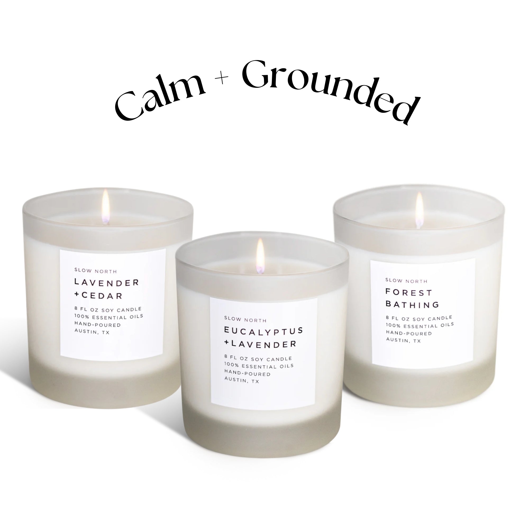 Calm + Grounded Trio - Signature Candle Bundle